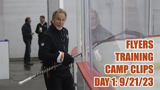 Philadelphia Flyers Training Camp Day 1 Clips 9/21/23 | John Tortorella Bag Skate No Pucks