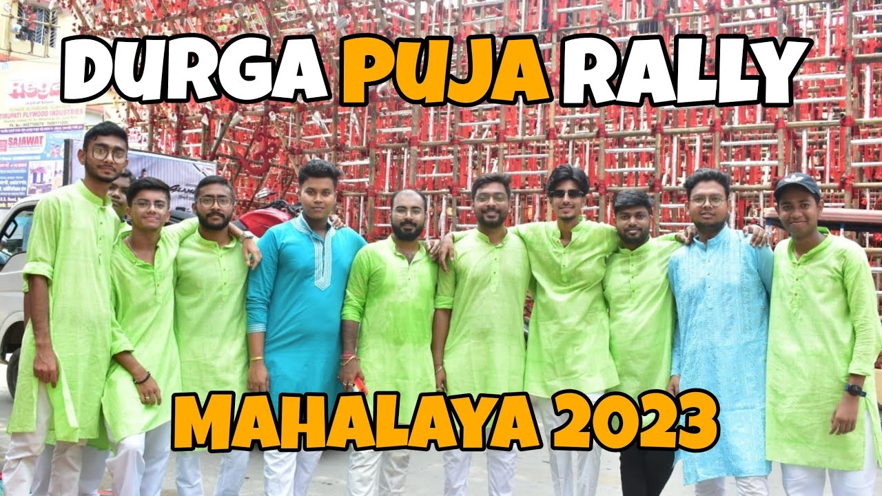 Puj Rally 75 Year's Durga Puja Rally ️ | Platinum Jublee Years ️ | Mahalaya 2023 ...