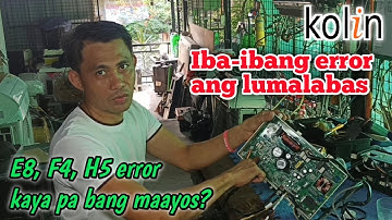 E8 ERROR | F4 ERROR | H5 ERROR | KOLIN | WINDOW TYPE AIRCON