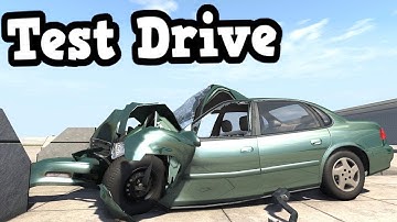 BeamNG Drive Update 0.4.1.1 - NEW Car Ibishu Pessima Test Drive Ended With a Crash
