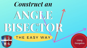 How to construct an angle bisector using Geogebra