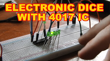 Easy Breadboard Circuit Electronic Dice With 4017 IC