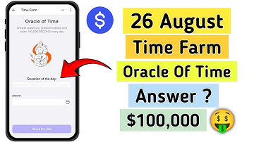 time farm 26 august answer today | oracle of time what did was | daily combo