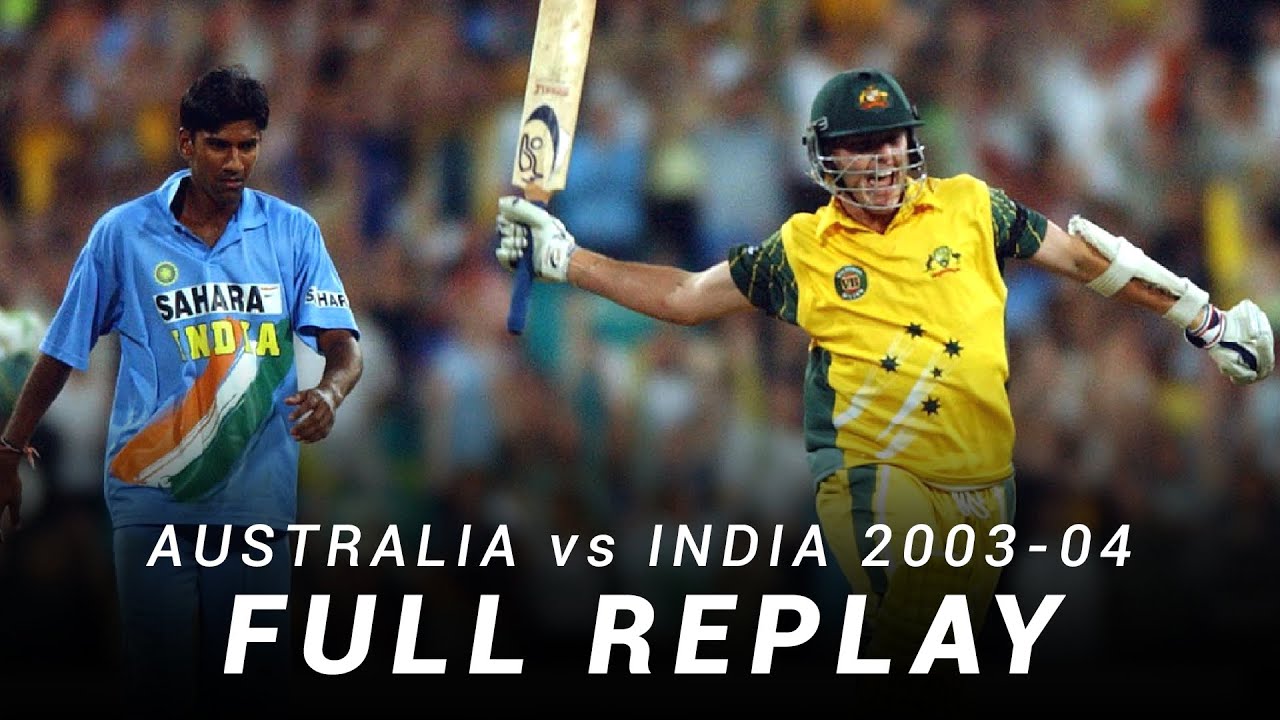 LIVE Flashback Australia v India Match 7, 2003-04 ODI Tri-Series