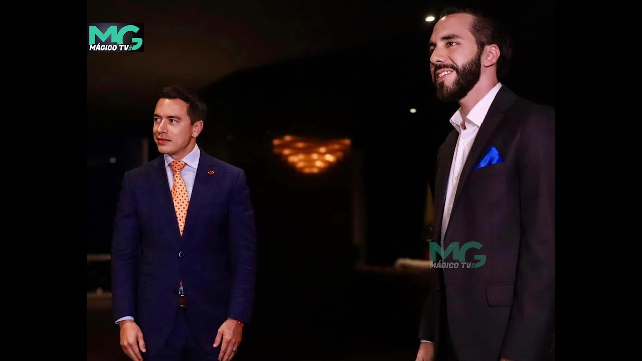 Nayib Bukele y el mandatario de Ecuador Daniel Noboa, se reunieron. No se fue sin probar las pupusas