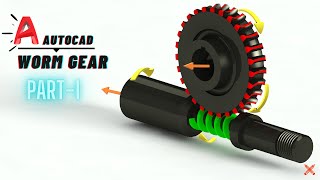 Making 3d Worm Gear In Autocad part 1 by Learn With Me 5,916 views 3 years ago 15 minutes