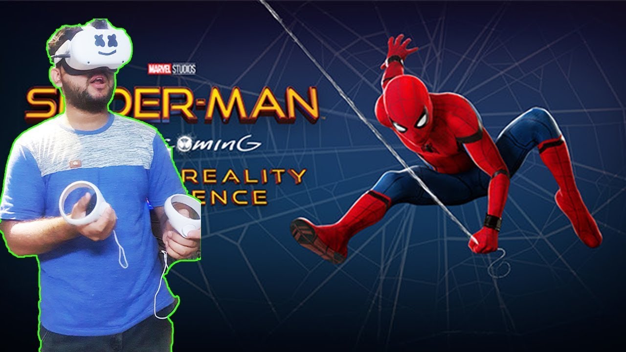 Pakistani Spiderman Experiencing Spider Man VR Experience in