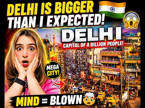 Pakistani Girl Reacts to Delhi 🇮🇳 | India's Mega City Shocked Me! 😱 | Reaction Video