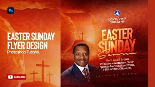 How to design an Easter Church Flyer or Poster - Photoshop Tutorial