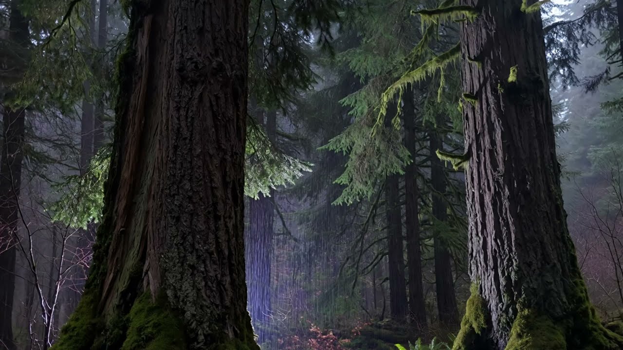 8 Hours Light Rain in Forest 🌧️ | Relaxing Sleep Sounds & Nature Ambience