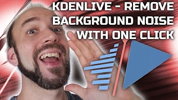 One-click Background Noise Elimination In Kdenlive!
