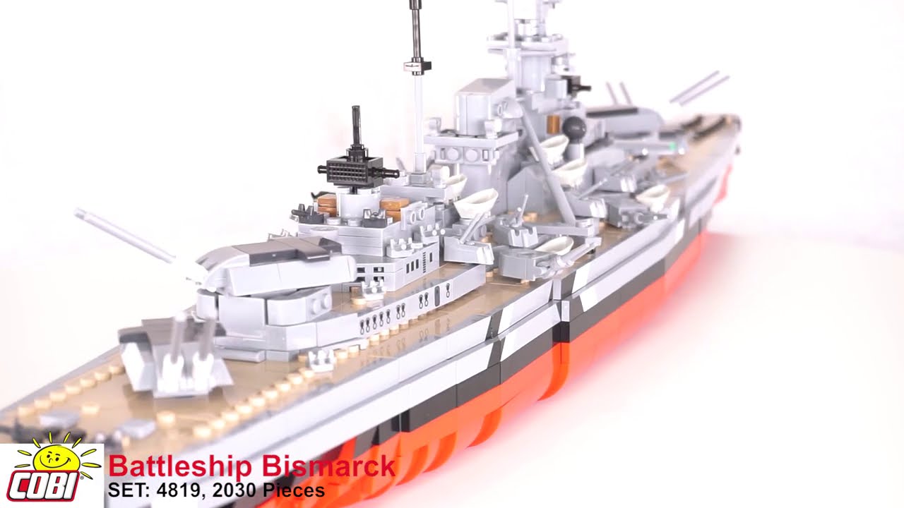 COBI 4819 Historical Collection Set Brick Build Model Battleship Bismarck Kit