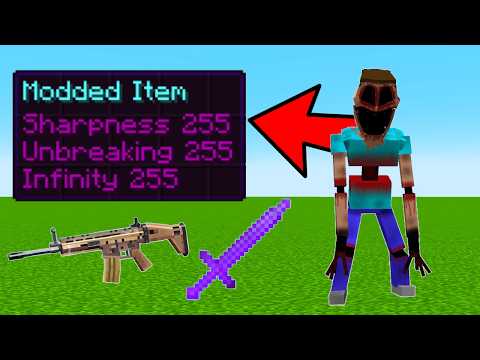 Minecraft, But Horror Mobs Drop Modded Items