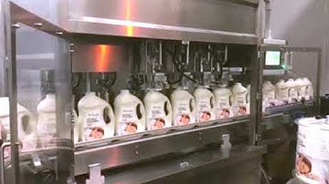 4 heads tracking type filling machine liquid detergent filler equipment