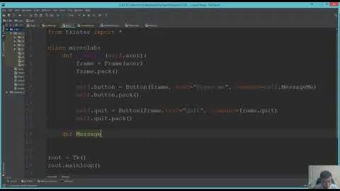 Using Classes Tkinter