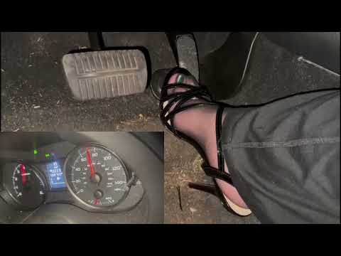 Pedal Pumping Hard Driving In Heels
