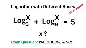 Solving Logarithmic Equations with Different Bases | WAEC, GCE & IGCSE Algebra Tutorial