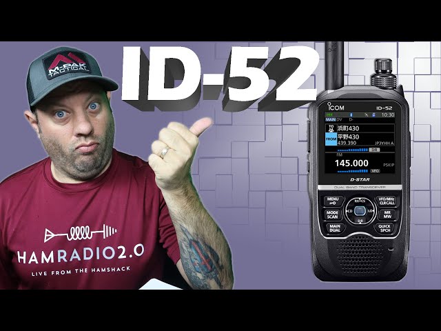 Icom Reveals the ID-52A/E Dual Band DSTAR Radio | New DSTAR Radio 