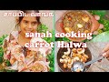    miniature cooking carrot halwatha tiny kitchen in tamil