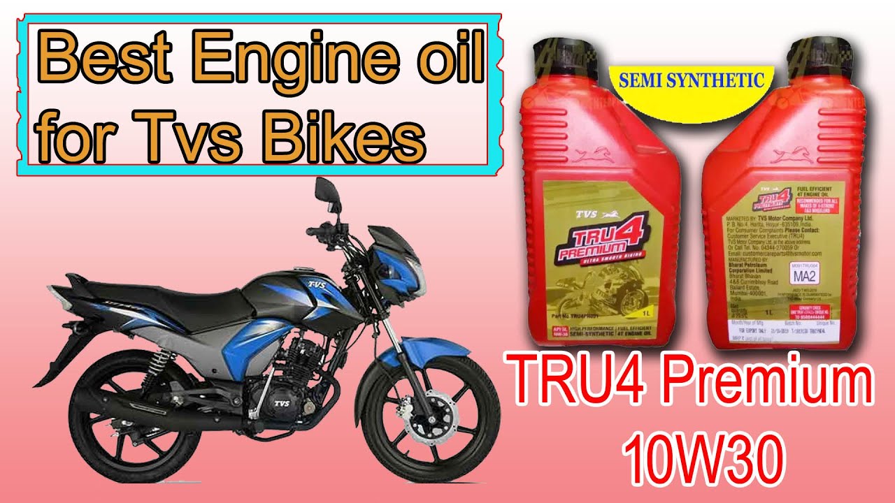 TRU4 Premium 10W30 4T SEMI Synthetic Oil 1 Ltr.Tvs Motorcycle engine