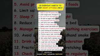 20 Everyday Habits That Protect Your Heart From Attacks