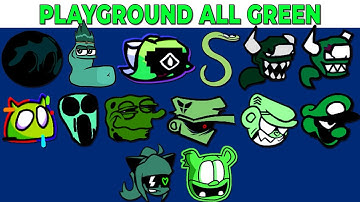 FNF Character Test | Gameplay VS My Playground | ALL Green Test #4