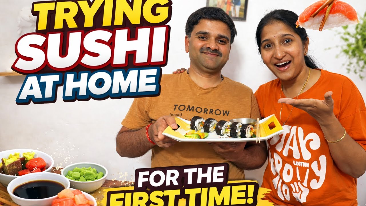 My Husband Prepared Sushi at home for the First Time | Japanese Sushi ,Taste ಹೇಗಿತ್ತು ಗೊತ್ತಾ?