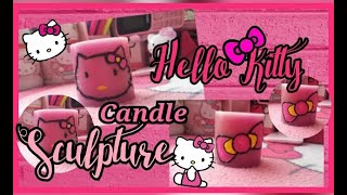 🎀 HELLO KITTY CANDLE SCULPTURE | CANDLE CARVING🎀 screenshot 2