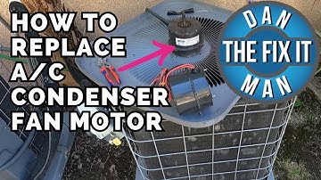 How to Replace Noisy HVAC Condenser Fan Motor in outside A/C Unit - Easy DIY Replacement!