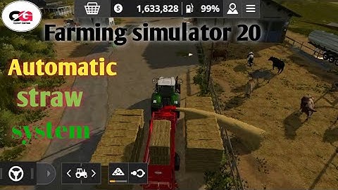 Automatic straw system for cows in farming simulator 20