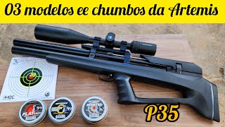 A PRECISÃO DESVENDADA: TESTAMOS A CARABINA BULLPUP PCP P35 ARTEMIS COM 03 CHUMBOS DA ARTEMIS