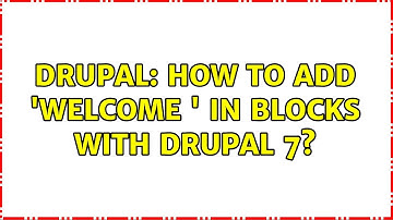 Drupal: How to add 