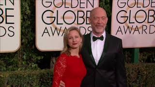 Michelle Schumacher And Jk Simmons Fashion - Den Globes 2016