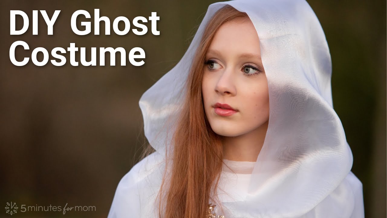 DIY Ghost Costume How To Make A Ghost Cape - YouTube