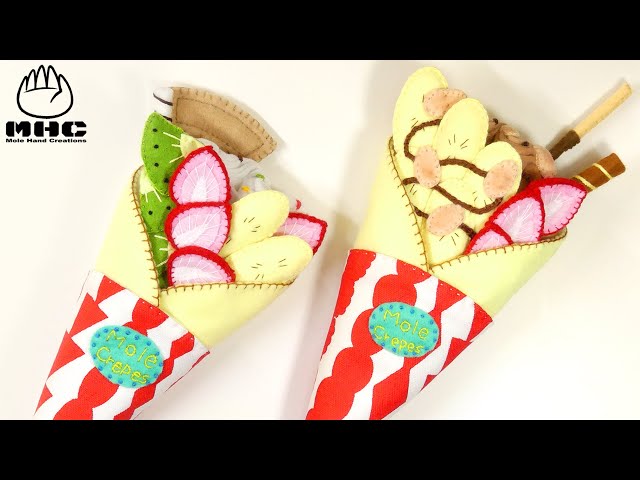 Crepe【Felt sewing toy】フェルトのクレープ - YouTube