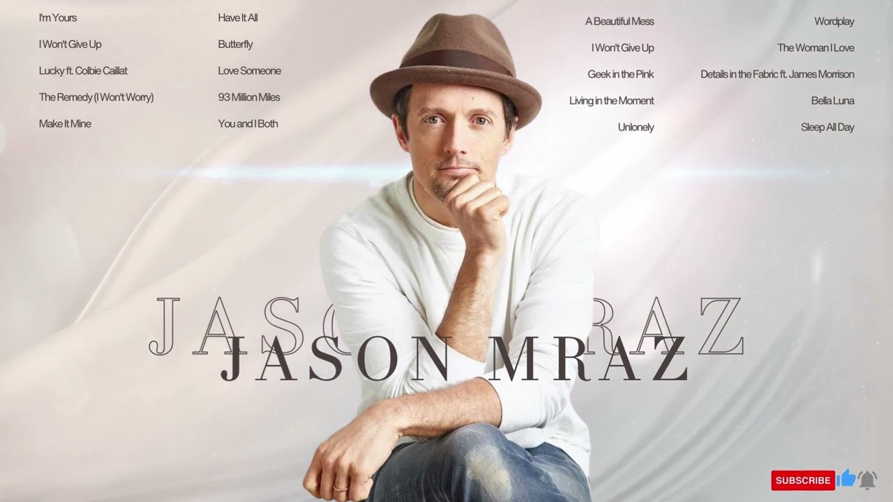 Jason Mraz's Melodic Odyssey 🌟 - Greatest Hits Full Album (2024