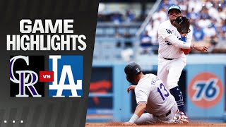 Rockies vs. Dodgers Game Highlights (6\/2\/24) | MLB Highlights