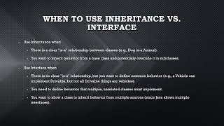 Topic 018 Inheritance vs Interface