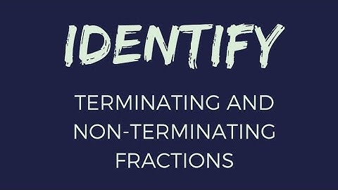 Without Actual division How to Identify Terminating and Non Terminating Fractions MathSea Urdu/Hindi