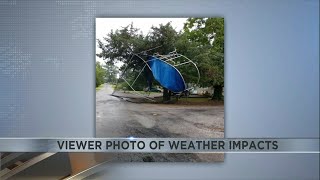 Storm damage across southern Illinois