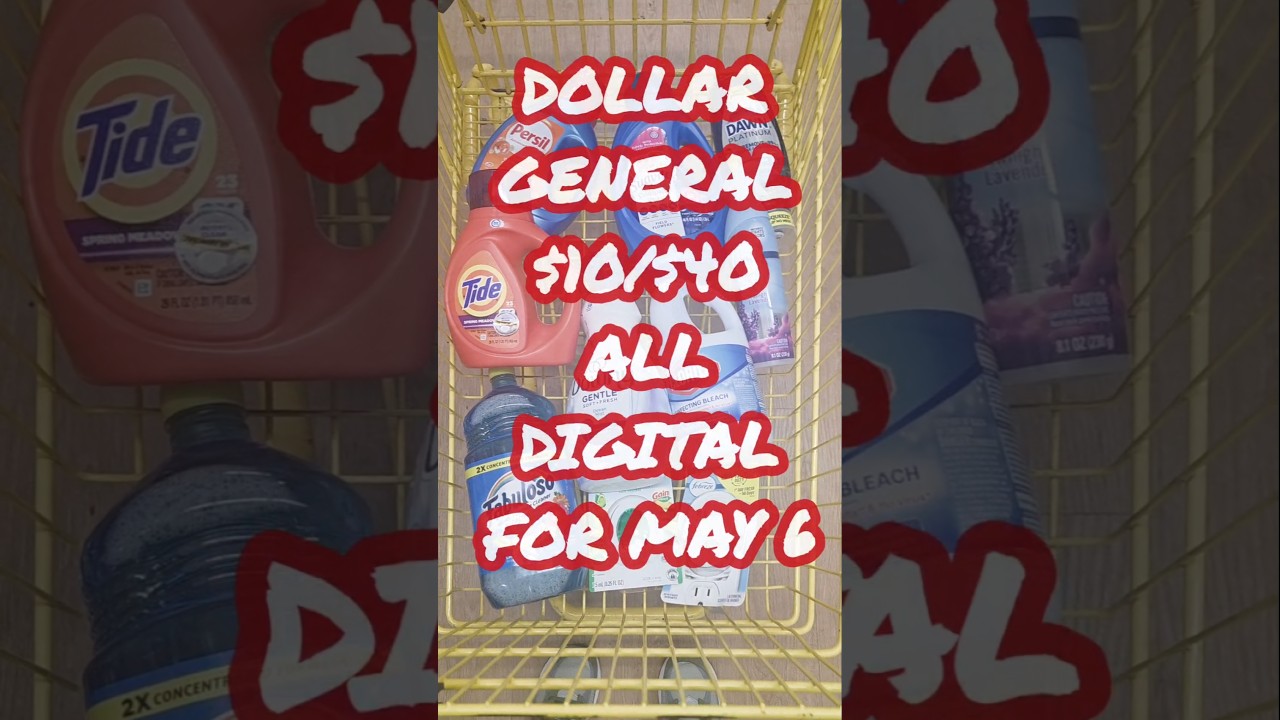🔥 Dollar General $10/$40 ALL DIGITAL DEAL! $44.70 Worth of Products for ONLY $15.20 😱 For June 6
