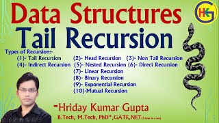 DS Lecture- 54 | Tail Recursion | Application of Stack | Data Structure | Hindi Wealth