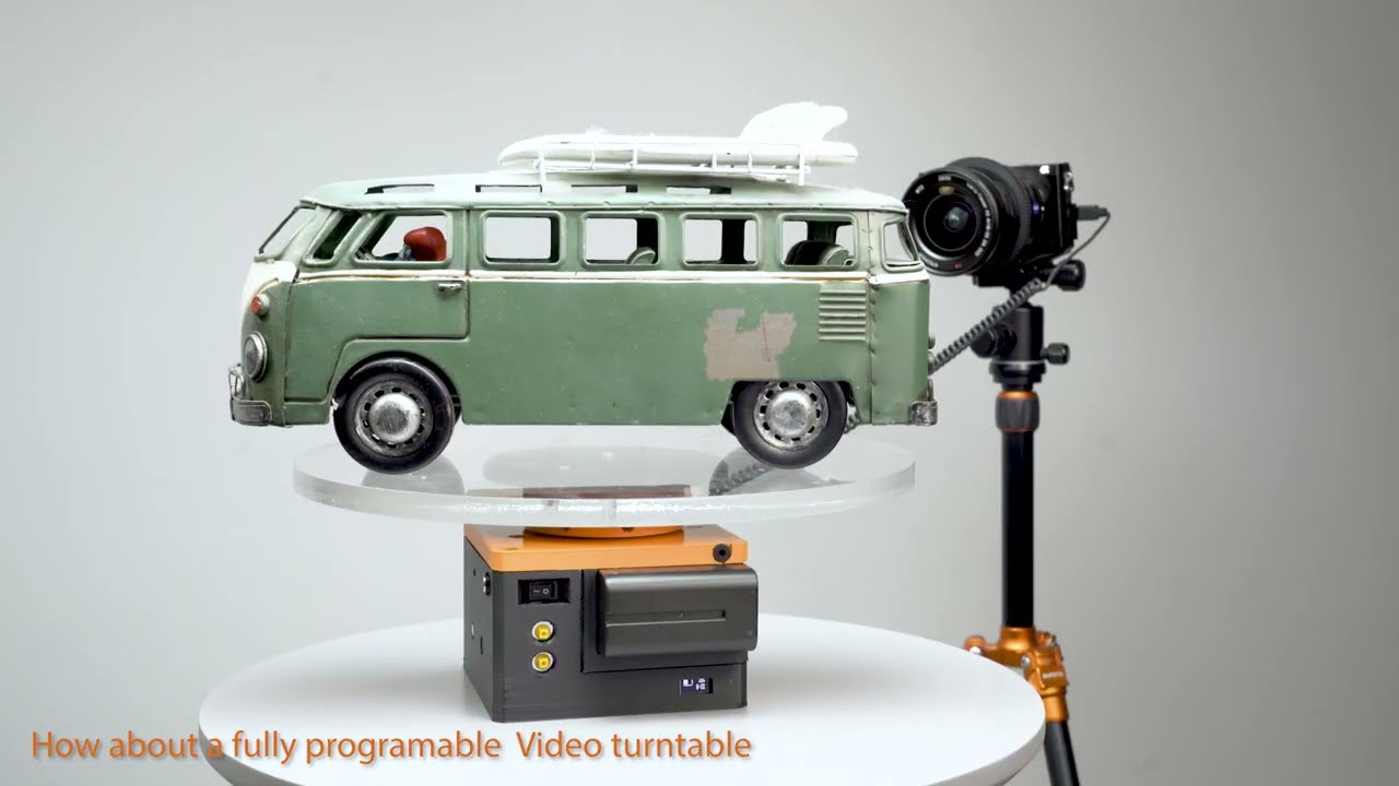 3D Printable Camera Pan head & Digital turntable