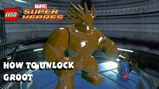 How to Unlock Groot - Lego Marvel Super Heroes Guardians of the Galaxy