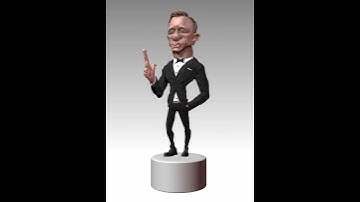 Tim Notte- Animator - Daniel Craig in 3D caricature