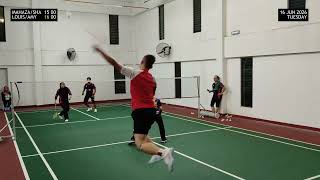 Badminton Mixed Doubles Friendly Game Mahaza/Shalida (LVBC) vs Louis/Amy (CyberAxis BC)