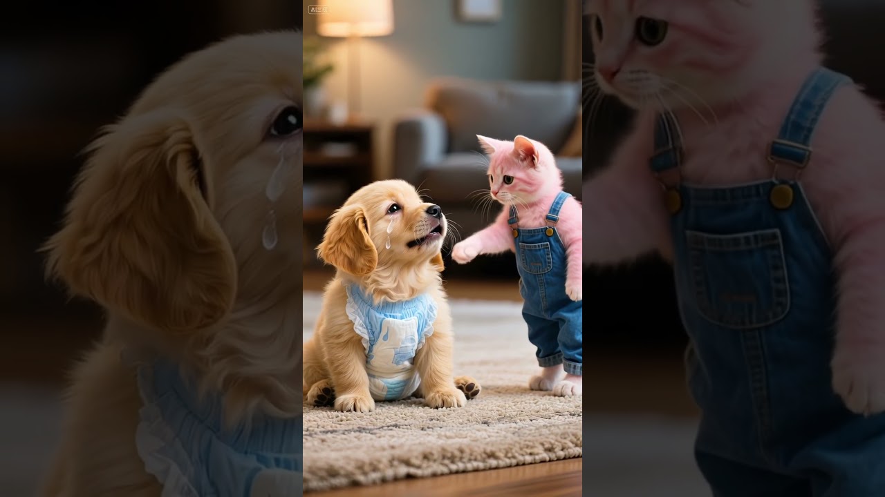 Rescuing a puppy from the ruins,