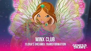 SPEED-DRAW | Winx Club - Flora's Dreamix Transformation
