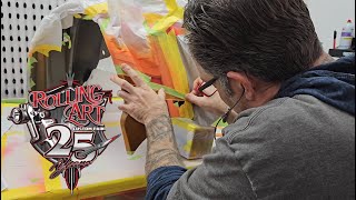 Rolling Art Custom Paint  Designing the new 2024 'HarleyDavidson' Lowrider ST Switch Back Series