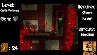Lets Play Crash Bandicoot - Part 33 - Castle Machinery - Barely Progressed It Seems